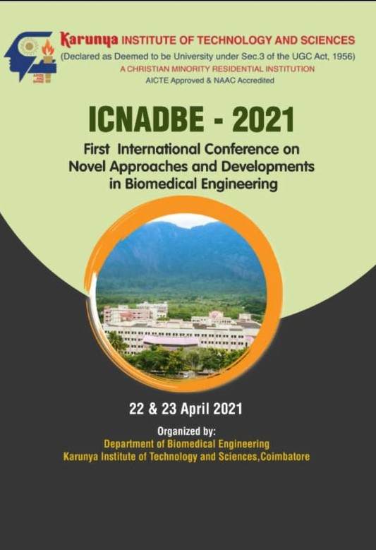 International Conference on Novel approaches and Developments in Biomedical Engineering ICNADBE 2021